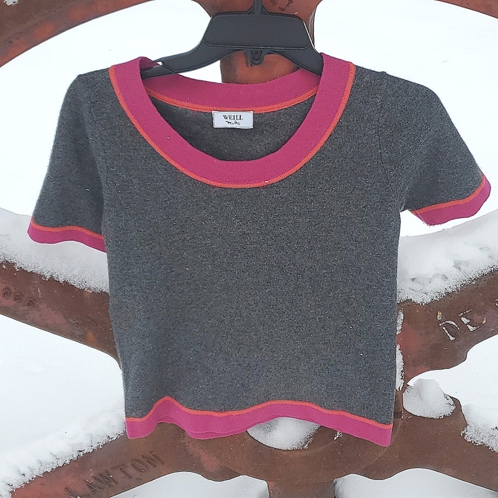 Weill Cashmere Top Made in France Size 8